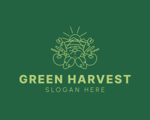 Sunny Vegetable Harvest logo design