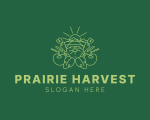 Sunny Vegetable Harvest logo design