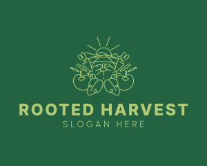 Sunny Vegetable Harvest logo design