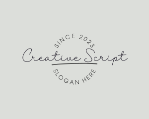 Luxury Script Business logo design