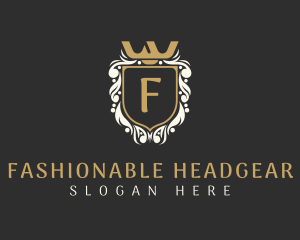 Ornamental Shield Crown logo design