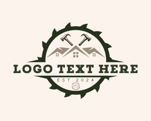 Carpentry Roof Hammer logo