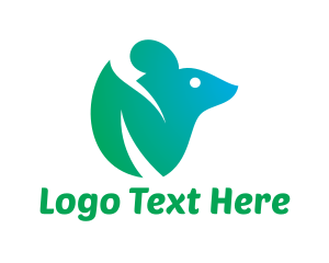 Leaf - Gradient Leaf Mouse logo design
