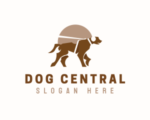 Dog Puppy Leash logo design