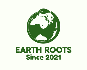 Nature Green Earth logo design