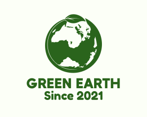 Nature Green Earth logo design