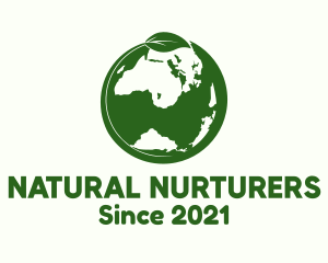 Nature Green Earth logo design