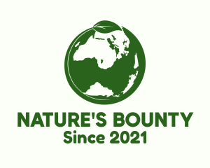 Nature Green Earth logo design