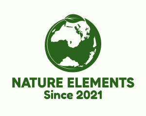 Nature Green Earth logo design