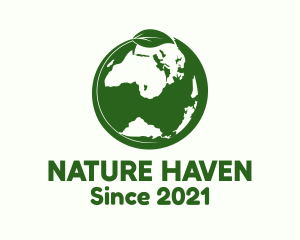 Nature Green Earth logo design