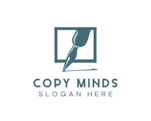 Calligraphy Pen Writing logo design