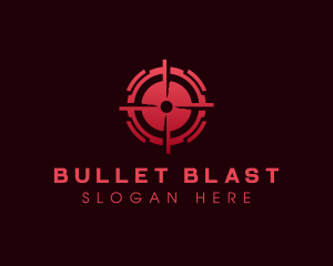 Bullet Target Crosshair logo design