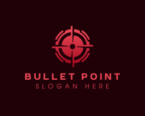Bullet Target Crosshair logo