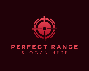 Bullet Target Crosshair logo design