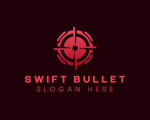 Bullet Target Crosshair logo design