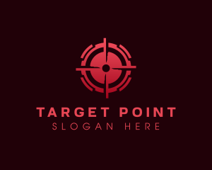 Bullet Target Crosshair logo design