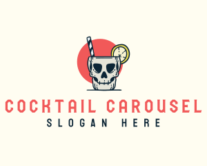 Liquor Mug Skull logo