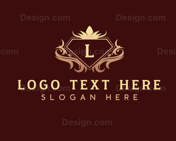 Luxury Diamond Decorative Crest Logo