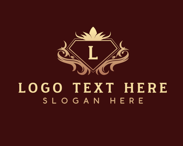 Luxury Diamond Decorative Crest logo