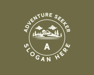 Mountain Clouds Adventure logo design