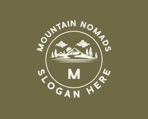 Mountain Clouds Adventure logo design