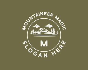 Mountain Clouds Adventure logo design