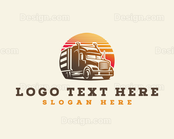 Truck Haulage Delivery Logo