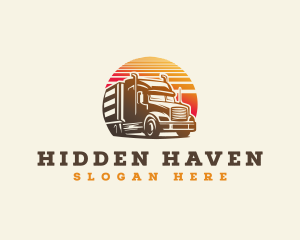 Truck Haulage Delivery Logo