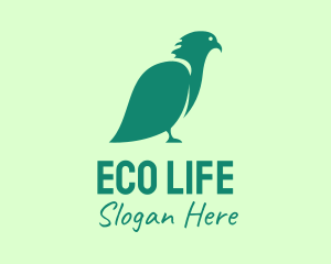 Green Eco Bird logo design