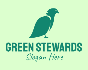 Green Eco Bird logo design