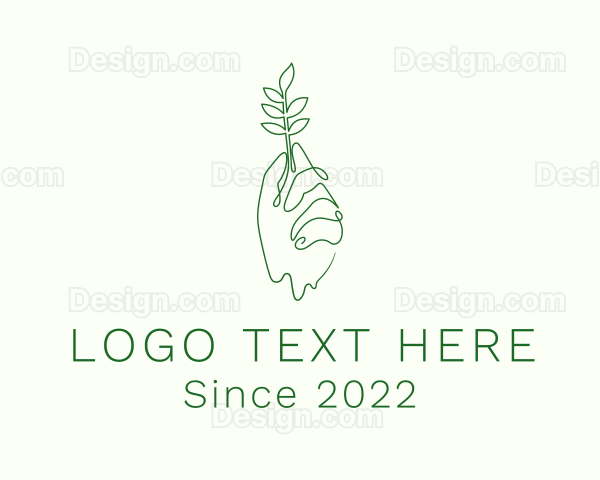 Eco Plant Hand Logo