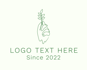 Eco Plant Hand logo