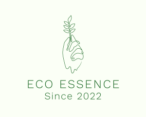 Eco Plant Hand logo design