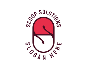 Medical Capsule Letter S logo design