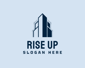 High Rise Building Construction logo design