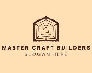 Wood Home Carpentry logo design