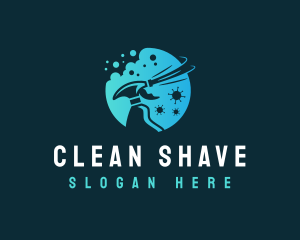 Cleaning Disinfectant Spray logo design