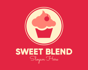 Sweet Cherry Cupcake logo design