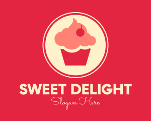 Sweet Cherry Cupcake logo design