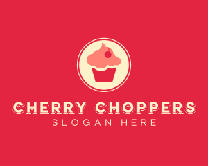 Sweet Cherry Cupcake logo design