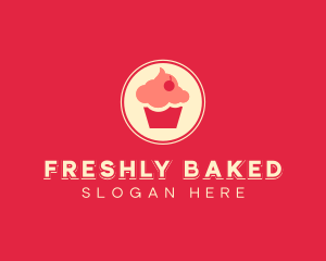 Sweet Cherry Cupcake logo design