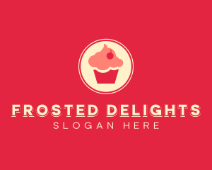 Sweet Cherry Cupcake logo design