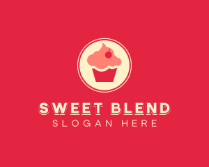 Sweet Cherry Cupcake logo design