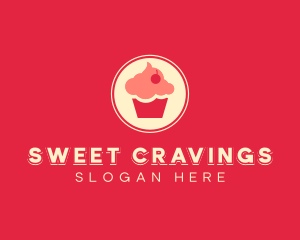 Sweet Cherry Cupcake logo design