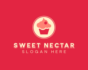 Sweet Cherry Cupcake logo design