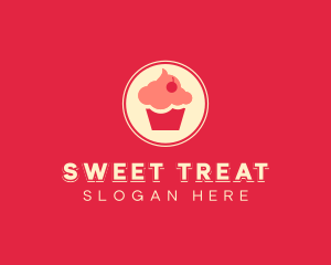 Sweet Cherry Cupcake logo design