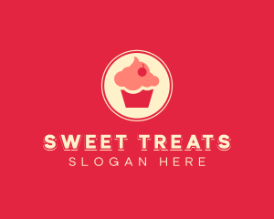 Sweet Cherry Cupcake logo design