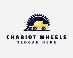 Wheel Loader Construction Machine logo design