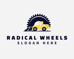 Wheel Loader Construction Machine logo design