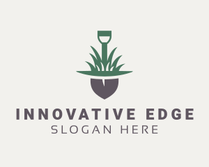 Grass Planting Shovel  Logo